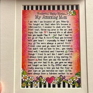 My Amazing Mom Poster - Multicolor